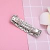 JKJF 2 Pcs Celtic Knot Barrette Vintage Hair Barrettes Metal French Hair Clips Engraved Headwear for Women Girls - Gold Silver Style 1
