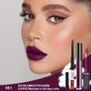 2pcs Matte Dark Purple Lip Liner and Lipstick Makeup Set, burgundy Matte Lipstick 24H and Lip Liner Set Deep Berry Matt Lip Gloss Waterproof Long Lasting Lip Liner Lipstick Set Dark Colors (#01)