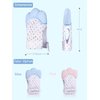 Giftty Baby Teething Mitten Chew Mitt Baby Teether Glove Teething Toy Self Soothing Teether, Teething Pain Relief Soothing Toy, Prevent Scratches Glove, for 0-6 Months Baby