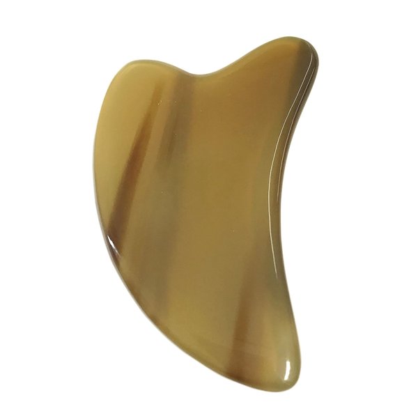 Yingbei Natural African Buffalo Horns Hand-Made Scraping Board for Face, Eye and Body for Massage Detoxification, SPA Massage, Beauty and Skin Care Tool