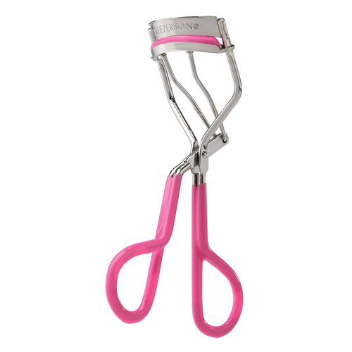Tweezerman Pink Great Grip Eyelash Curler, Plastic, Includes 3 Replacement Pads