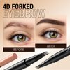LANGMANNI Eyebrow Pen - Wild Micro-4Tip Prong Lasting Water Eyebrow Pencil, For Effortless & Natural Looking Brows That Last All Day (#3 Ash Brown)
