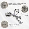 Metal Silver Hair Clips Claw for Women for Thick Hair French Hair Barrettes for Hair Styling Hair Clips Claw Ribbon Bow Design Hair Accessories Non-slip Hair Decorations Thanksgiving Gifts 1Pcs