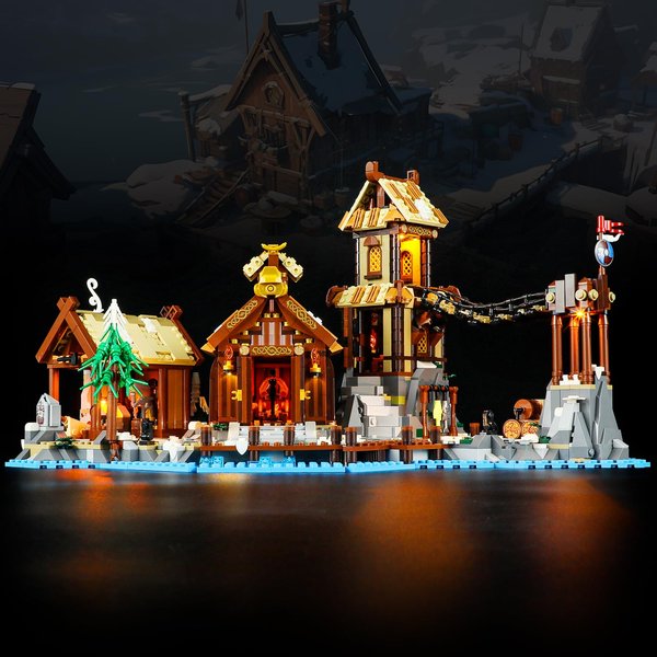 BOOZUU Light Kit for Lego-21343 Viking Village - Compatible with Lego Ideas Building Block Set for Adult, Lego Set Not Included