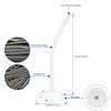 Mippko Baby Monitor Wall Mount Compatible with Nanit Pro Smart Baby Monitor & Flex Stand,Wyze cam pan V2/V3,1/4 inch-20 Threaded Adjustable Flexible Metal Mount,1 Pack,White