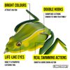 Lunkerhunt - Topwater Fishing Lures for Bass Trout Fishing | Combat Frog Lure for Big Fish | Award Winning Quality Hollow Body Frog Fishing Bait, Weedless Hooks (Color Jungle)