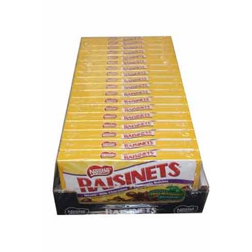 Nestle Raisinets Movie Theatre Concession Size Candy (18 count) Milk Chocolate