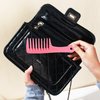 Denlydom Mini Wide Tooth Comb,Detangling Comb Hair Comb Brush for Curlies Portable Care Handgrip Comb Shower Comb Travel Combs for Men Women - Best Styling Comb for Curly,Wet,Dry,Long Hair (Pink)