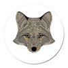 CafePress Metallic Fox 3D Digital Art 5.5" Round Car Magnet Magnetic Bumper Display