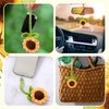 Jeffdad Handmade Sunflower Car Rear View Mirror Hanging Accessories Ornaments Cute Women's Car Interior Decorations Automotive Interior Aesthetic Gifts