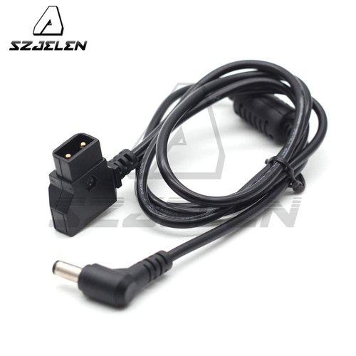 SZJELEN Right Angle DC Power Cable,D-Tap to 12V DC5.5X2.5mm Right Angle Power Cable for KiPRO LCD Monitor DSLR Rig Power V-Mount Battery (DC Straight Cable)
