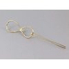 Gold Infinity Barrette Outline Shape Metal Hair Clip Barrette Gold Shiny Clip Colored Hair Clips For Women Girls