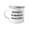Game On Novelties Designing and Making Clothes Gifts For Friends, Happiness, Reusable Designing and Making Clothes 12oz Camper Mug, From Friends
