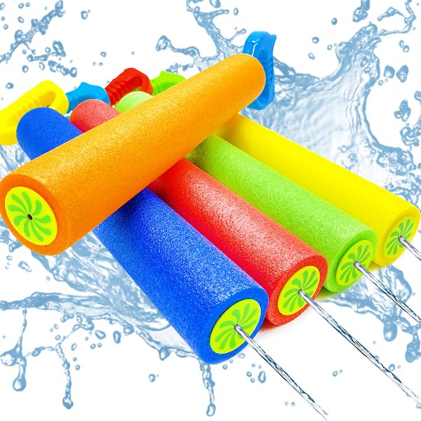 Foam Water Shooter,5 Pack Water Gun Blaster,Water Gun Pool Toys for Kids Adults,Swimming Pool Beach Summer Water Fighting Game