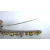 Generic Slim 3.25 inch silver gold beaded crystal alligator hair clip