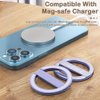 VAWcornic Phone Ring Holder for MagSafe, Metal Magnetic Phone Stand Phone Grip for iPhone, Samsung,Huawei,Tablet,Kindle, Removable Wireless Charging Phone Finger Ring Grip Compatible for Magsafe Case