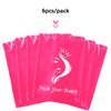 Satin Bags With Drawstring Satin Packaging Bags for Bundles,Wigs,Hair Extensions,Tools, business gift bags Hair Storage and Travel Bags Soft Silk Satin Pouches with Drawstring (6 PCS Pink)
