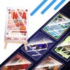 32ct Topload for Cards, JIQEZNL 35pt Hard Card Sleeves, 3" x 4" Card Sleeves Hard Plastic, Card Sleeves for Trading Cards, Rigid Pokemon Card Protectors Hard Plastic for MTG, Yugioh, Baseball, Sports