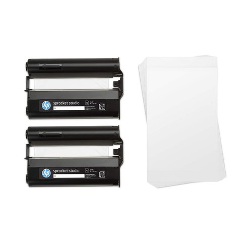 HP Sprocket Studio 4x6 Photo Paper & Cartridges (80 Sheets - 2 Cartridges) Compatible ONLY with HP Studio Printer.