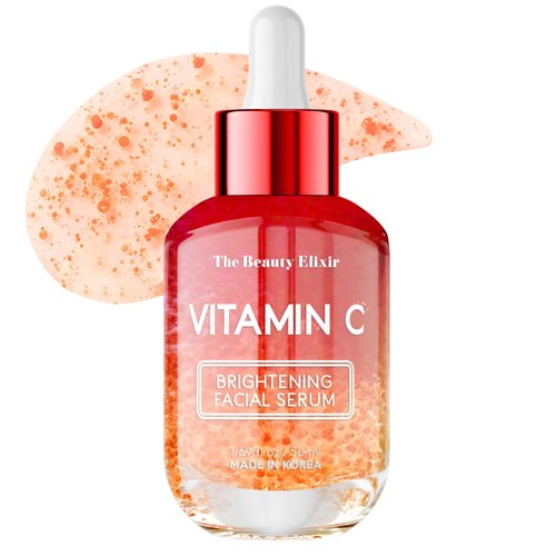 Vitamin C Brightening Facial Serum - Anti-Aging Skincare Hydrating Nourishing Radiant Complexion - All Skin Types - Lightweight Natural Ingredients - Vegan, Paraben & Cruelty Free - 1.69 Fl. Oz