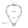 fxmimior Dainty Silver Chain Butterfly Layered Necklace Stackable Choker Necklace Minimalist Necklace Chain Jewelry for Women and Girls