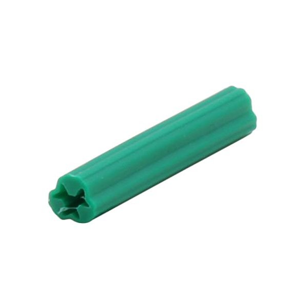 CRL 1/4" Hole 1-1/2" Length 10-12 Screw Expanding Plastic Screw Anchors - Package of 100