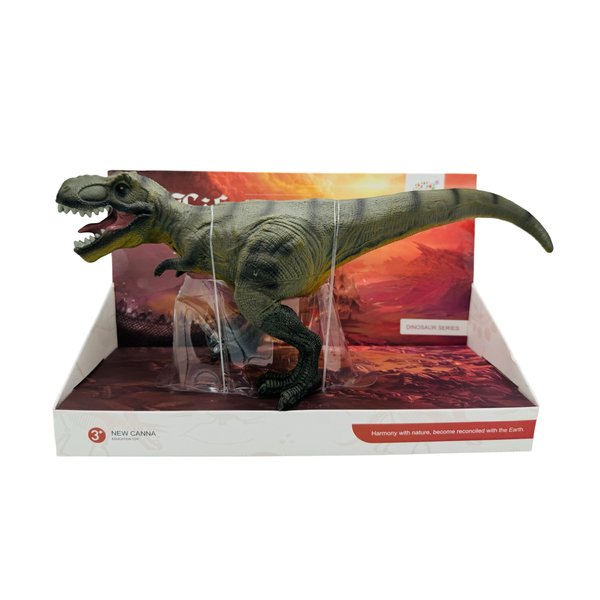 Tyrannosaurus Rex Green Soft Dinosaur Toy Figure for Kids - Realistic Dinosaur with Safe, Soft Material - Educational and Fun Prehistoric Play for Boys and Girls