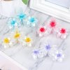 Amariver 4PCS Flower Hair Claw Clips for Women Middle Flower Hair Clips Non-slip Glitter Claw Clips Flower Hair Clip for Thick Thin Hair Strong Hold Hair Claws Hair Accessories for Women Girls