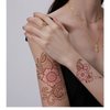 Aresvns Henna Tattoo, 9 Sheets Henna Stickers, Waterproof Brown Henna Tattoo Stickers for Women Girls