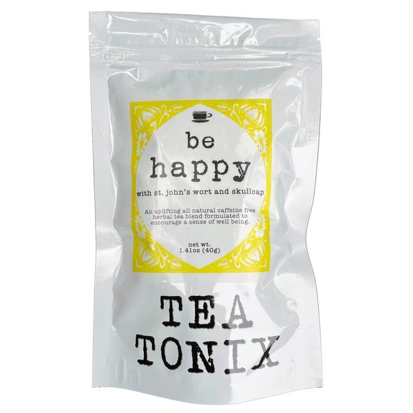 BE HAPPY Tea with St. John's Wort, Vervain, and Skullcap 40g (1.41oz) - an Uplifting, Caffeine Free Herbal Tea
