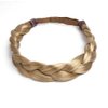 Thick Braided Headband Color HT1416T Dark Blonde - Christie Brinkley 1/2" No Slip Grip Wide Chunky Braid Adjustable Elastic Band