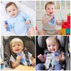 Silicone Baby Teething Toys, Remote Control Shape Teethers Toys with Teething Tubes and Pacifier Clip, Baby Teething Toys for 3 Months+, Remote Teething Toys BPA Free/Freezable/Dishwasher Safe(Blue)
