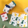 JackLoveBriefs Boys Cotton Boxer Briefs Dinosaur Polar Bear Toddler Kids Underwear 12 Pack, 3-5 Years, Blue, Size: M