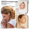 Cptots Snap Hair Clips Metal Hair Barrettes for Women Non Slip Barrettes for Thick and Thin Fine Hair,Brown,2.36 x 0.43 Inches,16 PCS