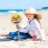 ArtCreativity Emoticon Handheld Folding Fans for Kids, Pack of 12, Assorted Emoticons, 10 Inch Foldable Fans for Boys and Girls, Emoticon Birthday Party Favors and Supplies, Cute Goodie Bag Fillers