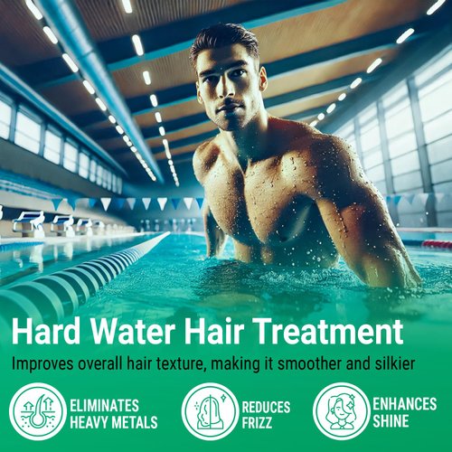 INFINA ESSENTIALS Chelating Metal Detox Hair Mask - Ion Hair Mask with Chelactik-3 & Rosemary Oil, Hair Build Up Remover for Hard Water Hair Treatments, Swimmers & Color-Treated Hair - 8.45 fl oz