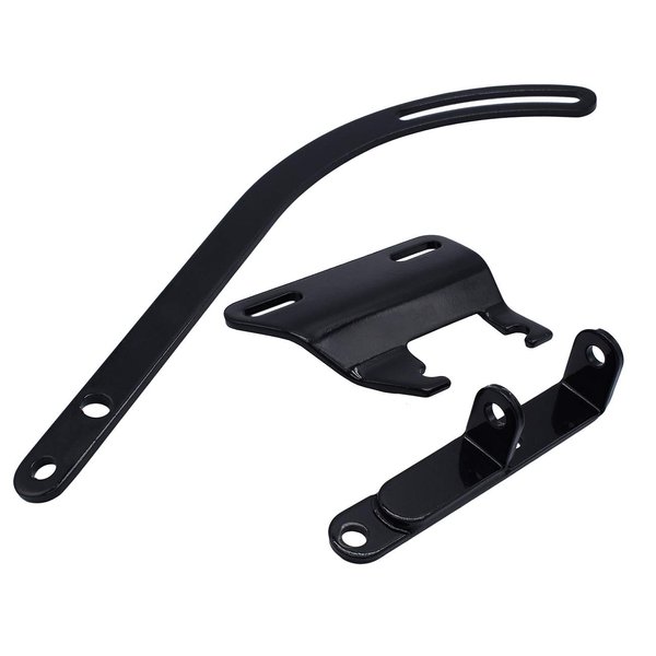 GSKMOTOR Black Alternator Bracket for Small Block Chevy SWP SBC 283 305 327 350 Short Water Pump Drivers Side