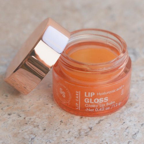 All natural lip gloss - for dry, chapped, sensitive lips | with grassfed tallow, Castor oil, CoQ10, Hyaluronic Acid and Silk - Ultra Moisturizing, Conditioning, Organic (0.5 fl oz/15 mL) (Untinted)