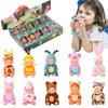 Vueos 10 Pcs 4 Inch Mini Reborn Baby Dolls Set Cute Small Baby Doll with Handmade Animal Clothes - Baby Doll Giftbox Gifts for Girls Boys