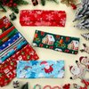 12 Pieces Christmas Twisted Headbands Snowflake Elastic Turban Headband Multi-style Headband Christmas Tree Non Slip Hair Accessories Wide Knot Hair Bands Headwrap for Women Girls (Lovely Pattern)