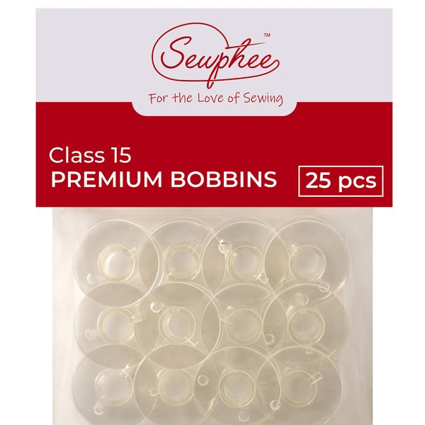 25pcs Premium Class 15 Bobbins – Fits Janome, Brother, Kenmore and Elna Sewing Machines by Sewphee