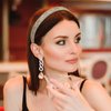 Jaciya Rhinestone Headband Crystal Bling Rainbow Headband for Women Girls Hair Accessories Gold Metal Chain Headband Glitter Sparkle Hairband Women's Fashion Head Band