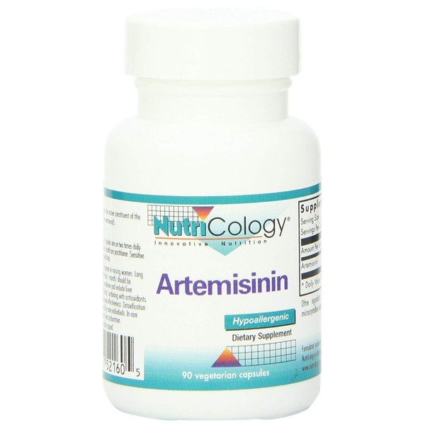 Nutricology Artemisinin Supplement - GI Tract Support, Pure Qinghaosu from Artemisia annua, Thujone-Free, Vegetarian Capsules - 90 Count