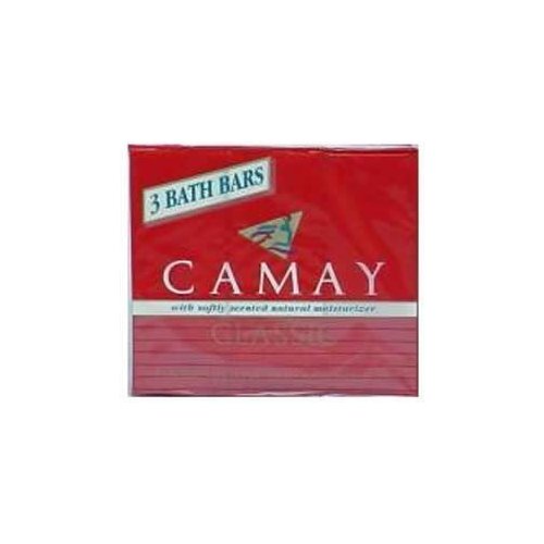 Camay Softly Scented Bath Bar Soap, Classic, 4.0 oz Bars, 3 Each, by Camay