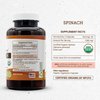 Secrets of the Tribe Spinach USDA Organic 120 Capsules, 1000 mg, Organic Spinach (Spinacia oleracea) Dried Leaf (120 Capsules)