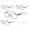 MODFANS Womens Reading Glasses Women 5 Pack Fashion Ladies Readers Comfort Spring Hinge Lightweight cateye Frame with Pouch 1.25