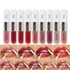Matte Hydrating Lip Glow Oil Transparent Plumping Lip Gloss Double-ended Long-Lasting Wear Non-Stick Cup Not Fade Waterproof Liquid Lipstick for Girls and Women