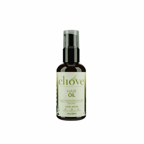 Cliove Hair Oil | Anti Frizz Hair Serum for Hair Growth | Heat Protectant Hair Serum Drops | Veganic Hair Growth Oil Scalp Treatment for Frizzy, Dry & Damaged Hair |2oz
