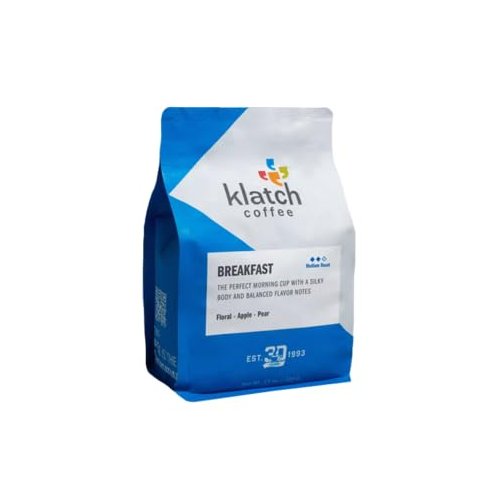 Klatch Coffee "Breakfast Blend" Medium Roasted Whole Bean Coffee - 5 Pound Bag