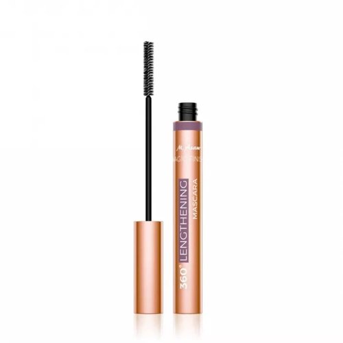 M. Asam MAGIC FINISH 360° Lengthening Mascara Deep Black - Mascara with extra narrow brush, captures even the finest hairs, eye make-up with lengthening effect, definition & curl, 0.23 Fl Oz